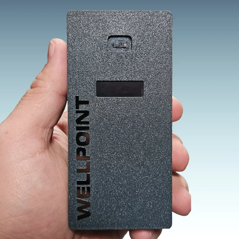 WELLPOINT People Counter Pulse V3, camera-free visitor counter with built-in mobile data, held in a hand